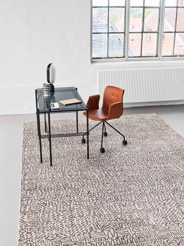 Laagpolig vloerkleed MOMO Rugs Damask AL-450-B-1-B-14-HB-35 Vloerkledenwinkel
