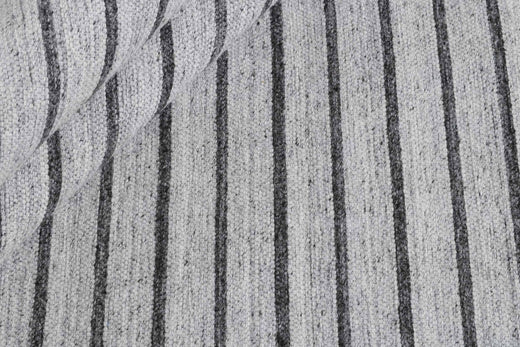 Laagpolig vloerkleed MOMO Rugs Nouveau Stripes Silver Dark Grey Vloerkledenwinkel