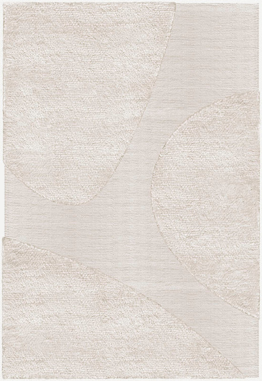 Vloerkleed Layered Punja Plasma Wool Rug Bone White