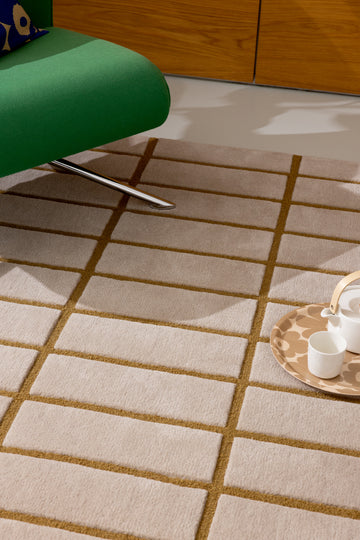 Vloerkleed Marimekko Tiiliskivi Bronze Yellow 132906