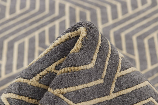 Vloerkleed MOMO Rugs Companion Charcoal Gold