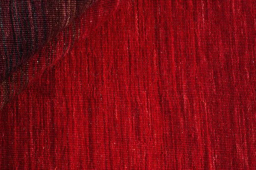 Vloerkleed MOMO Rugs Panorama Kelim Black Red Vloerkledenwinkel