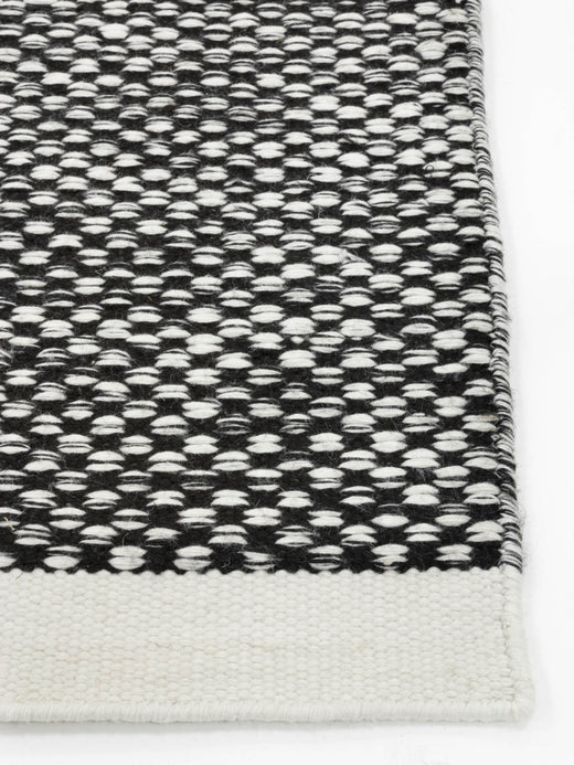 Vloerkleed MOMO Rugs Vaasa Black White