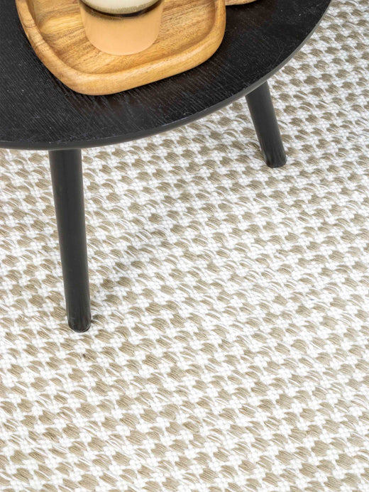 Vloerkleed MOMO Rugs Vaasa Camel White Rond