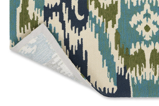 Harlequin Ixora-Emerald/Palm/Chartreuse outdoor 442007