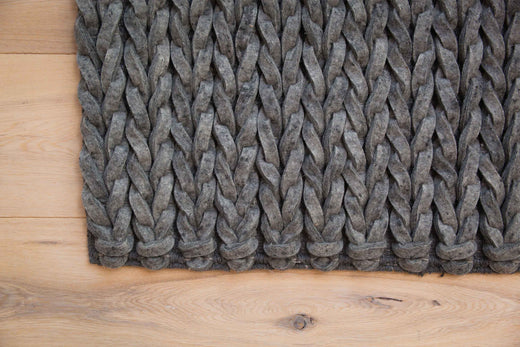 Structuur vloerkleed MOMO Rugs Kabel Antraciet