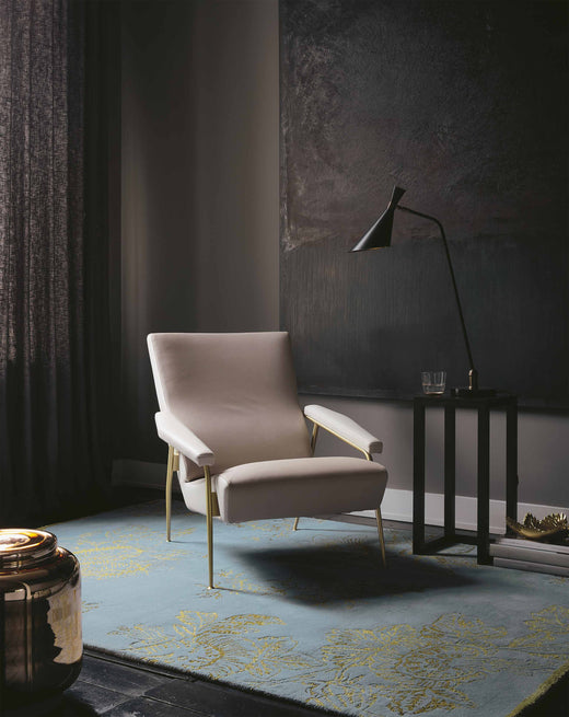 Laagpolig vloerkleed Wedgwood Tonquin Blue 37008