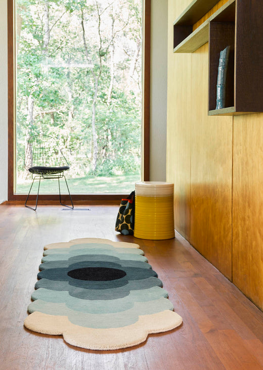 Vloerkleed Orla Kiely Optical Flower Teal 061207