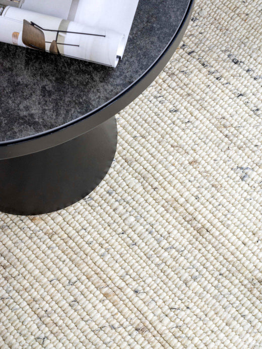 Rond vloerkleed MOMO Rugs Helsinki White Light Grey