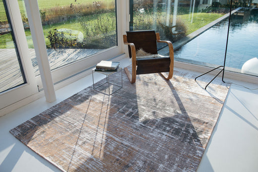 Laagpolig vloerkleed Louis de Poortere 8717 Atlantic Kelim Parsons Powder