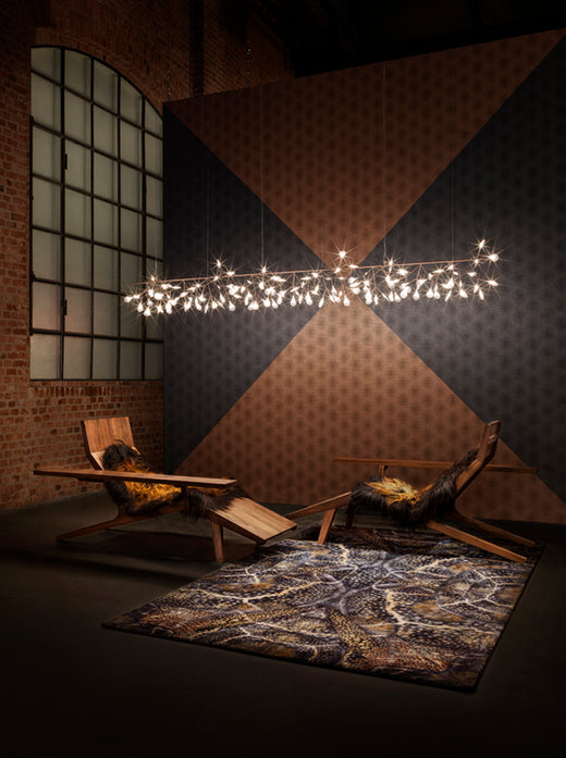 Laagpolig vloerkleed Moooi Carpets Blooming Seadragon