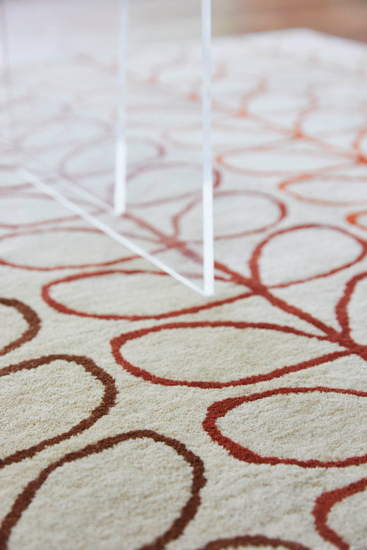 Vloerkleed Orla Kiely Linear Stem Ombre Tomato 061103