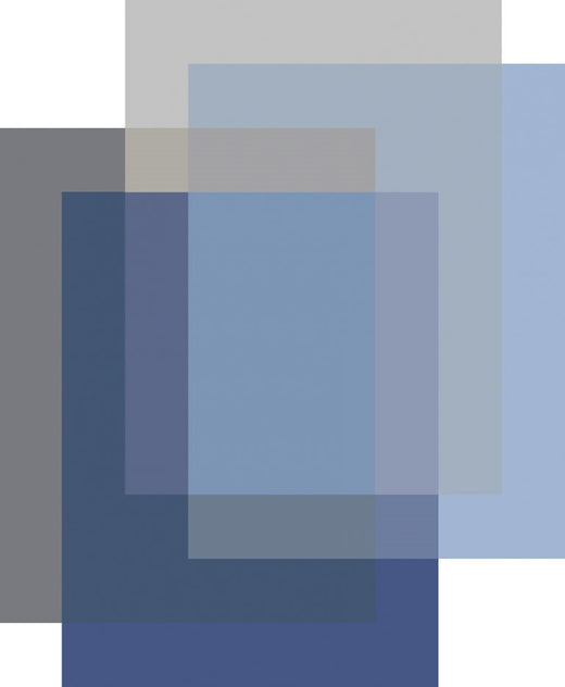 Laagpolig vloerkleed Moooi Carpets Blended 4 Colours Cloudy Blue