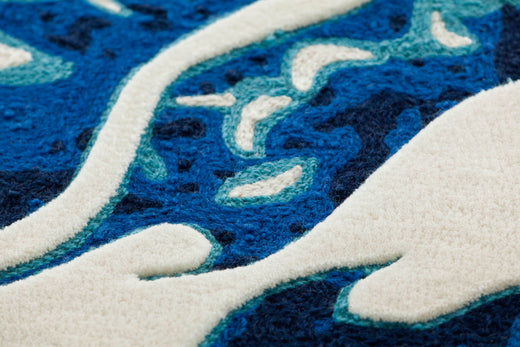 Vloerkleed GAN Blue China White