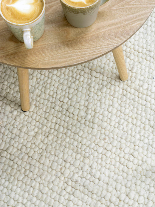 Rond vloerkleed MOMO Rugs Stone White