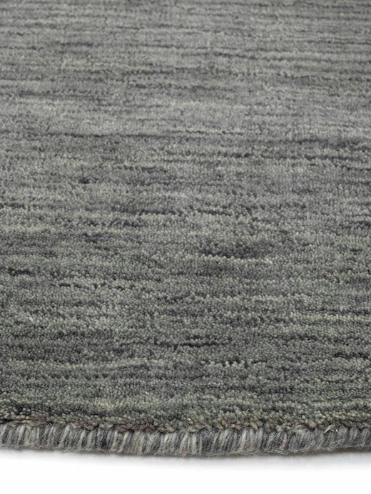 Vloerkleed MOMO Rugs Panorama Uni Rond Dark Grey