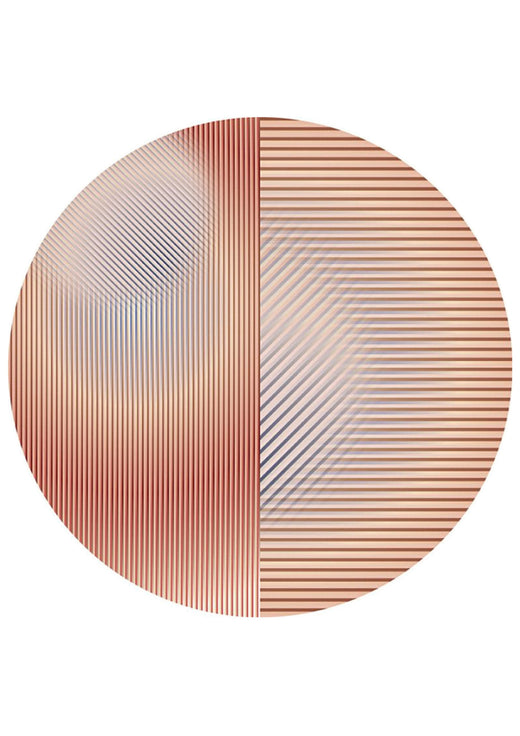 Laagpolig vloerkleed Moooi Carpets Trichroic Dalston Round