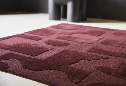 Vloerkleed Brink en Campman Twinset Mural Burgundy 121100