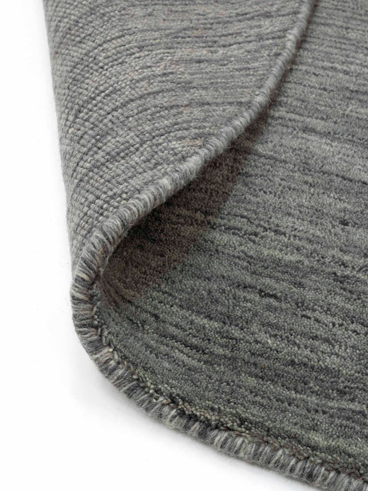 Vloerkleed MOMO Rugs Panorama Uni Rond Dark Grey
