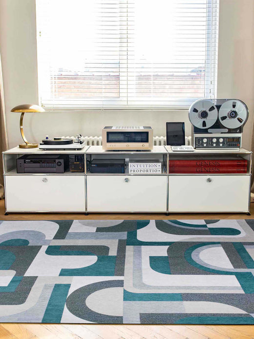 Vloerkleed Louis de Poortere Module Nuance Morris Green 9208