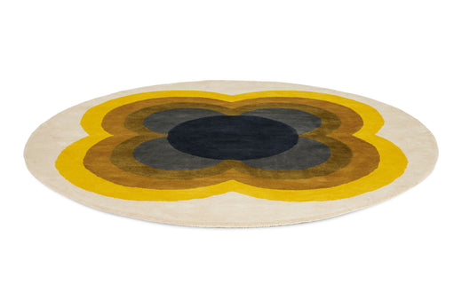 Rond vloerkleed Orla Kiely Sunflow Yellow 60006
