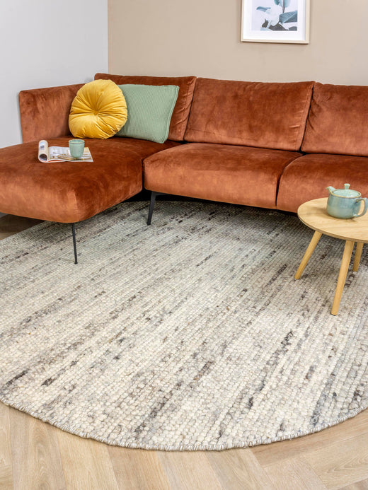 Rond vloerkleed MOMO Rugs Stone Brown