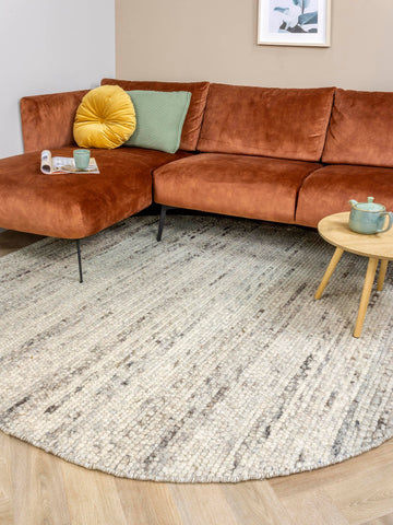 Rond vloerkleed MOMO Rugs Stone Brown
