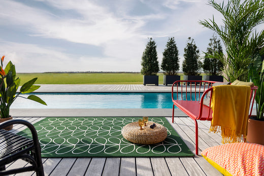 Vloerkleed Orla Kiely Linear Stem Jade Outdoor 460507