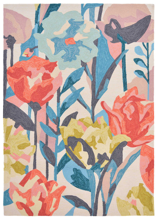 Vloerkleed Harlequin Verdaccio-Coral 442802