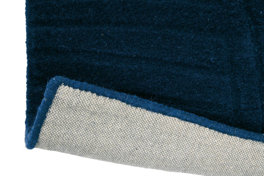 Laagpolig vloerkleed Wedgwood Folia Navy 38308