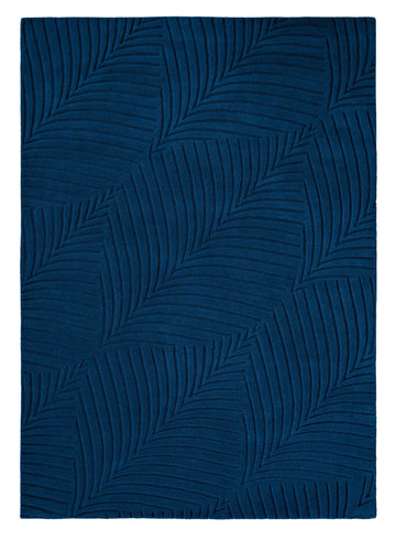 Laagpolig vloerkleed Wedgwood Folia Navy 38308