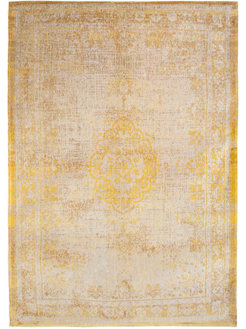 Vloerkleed Louis de Poortere Fading World Collection Medallion 9062 Grey Yellow