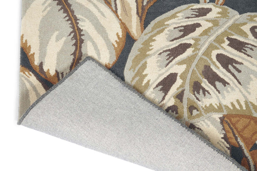 Laagpolig vloerkleed Sanderson Calathea Charcoal 50805