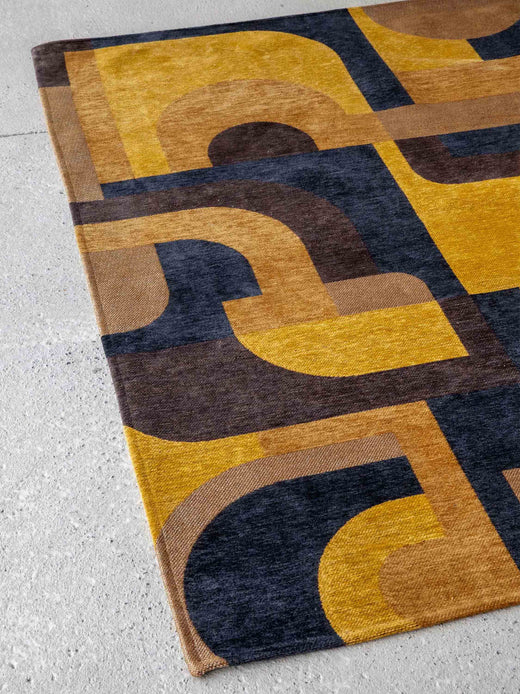 Vloerkleed Louis de Poortere Module Nuance Yellow Meyer 9210