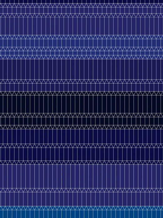 Laagpolig vloerkleed Moooi Carpets Zigzag Blue