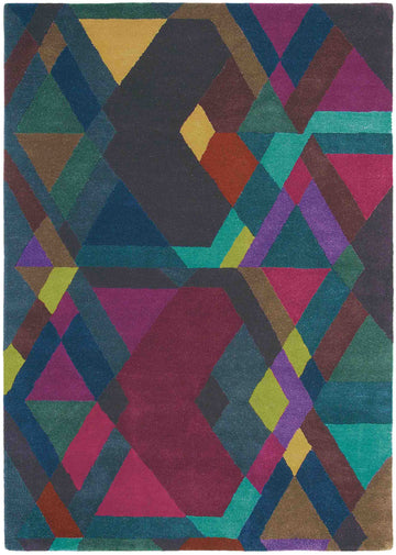 Laagpolig vloerkleed Ted Baker Mosaic Deep Purple 57607