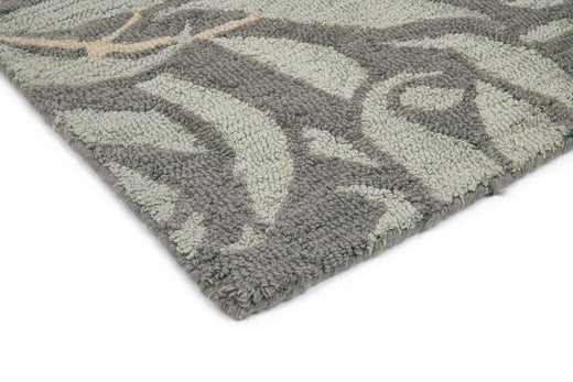 Laagpolig vloerkleed Morris & Co Willow Bough Granite 28305