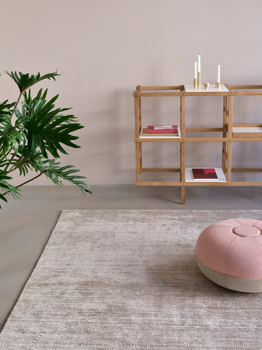 Laagpolig vloerkleed MOMO Rugs Plain Dust Ivory