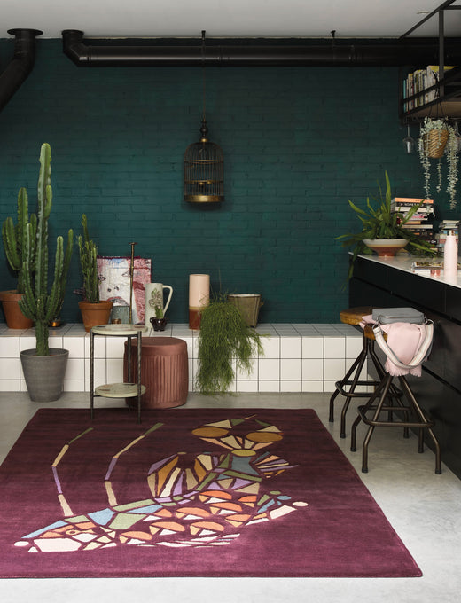 Vloerkleed Ted Baker Emerging Fish Burgundy 160500