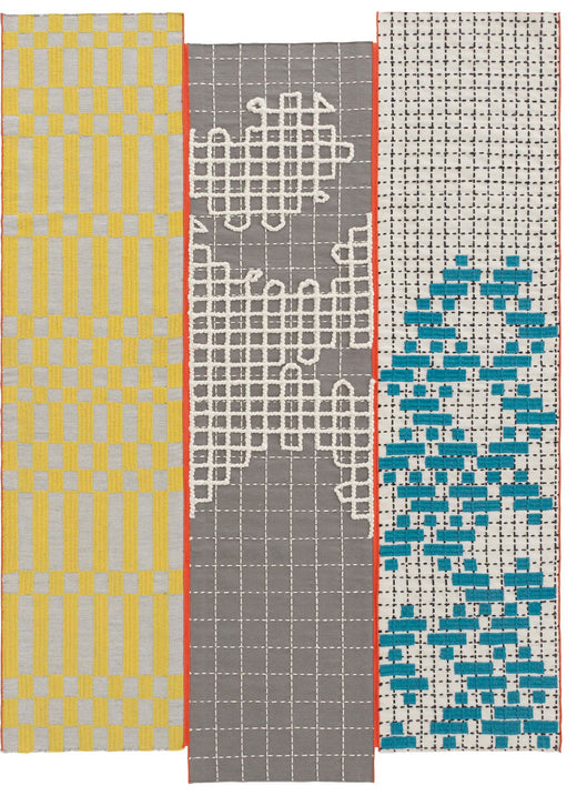 Vloerkleed GAN Bandas 180 Turquoise