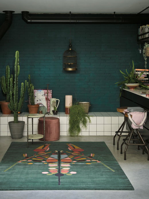 Vloerkleed Ted Baker Emerging Lobster Green 160407