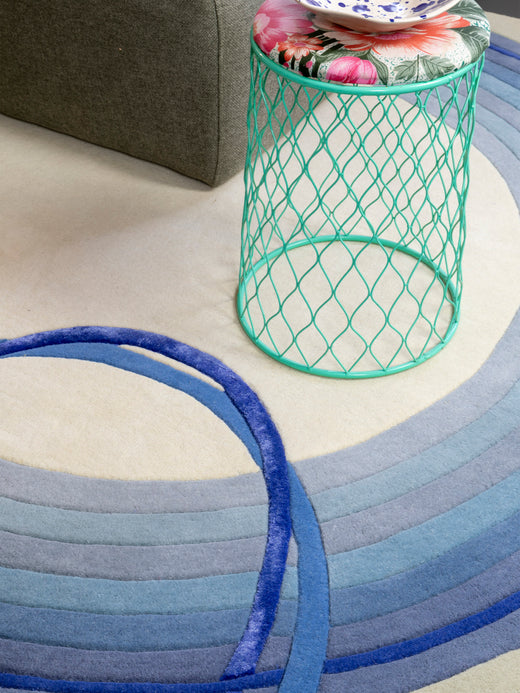MOMO Rugs Designer Marie-Gon Sphere Cobalt