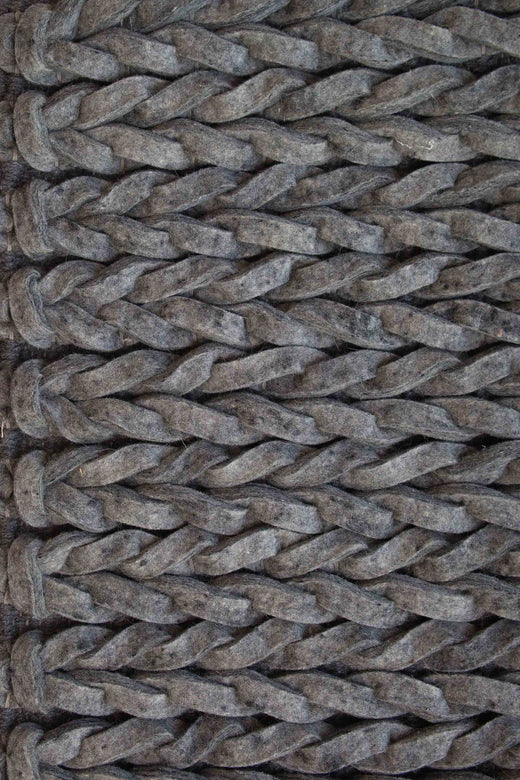 Structuur vloerkleed MOMO Rugs Kabel Antraciet