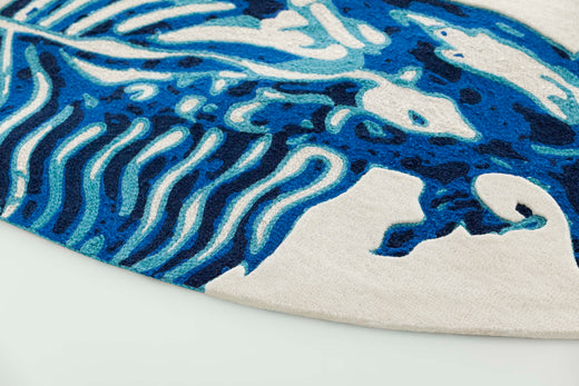 Vloerkleed GAN Blue China White