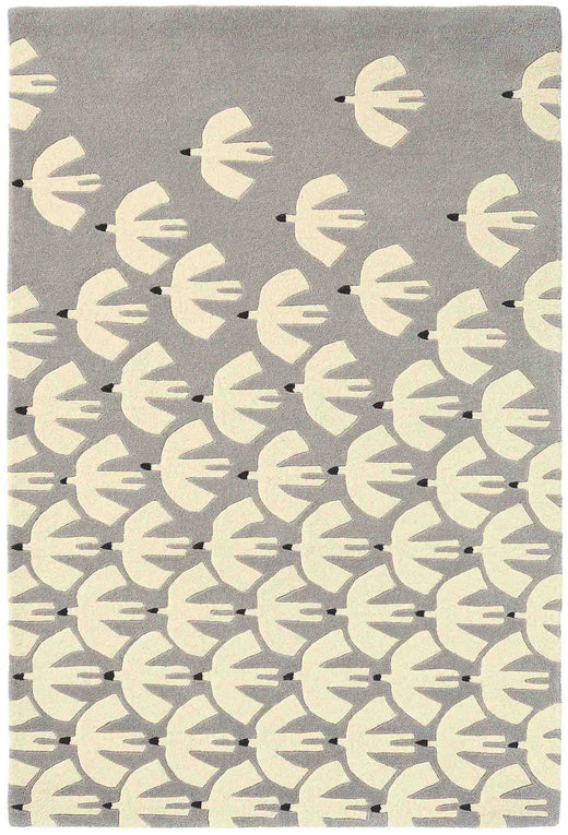 Laagpolig vloerkleed Scion Pajaro Steel 23904