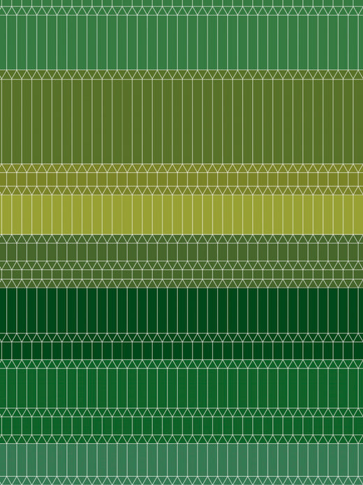 Laagpolig vloerkleed Moooi Carpets Zigzag Green