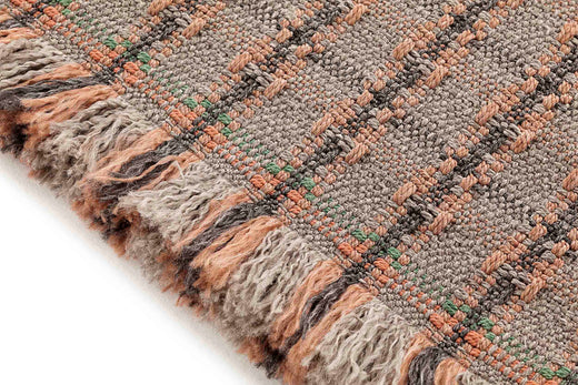 Vloerkleed GAN Garden Layers Checks Terracotta
