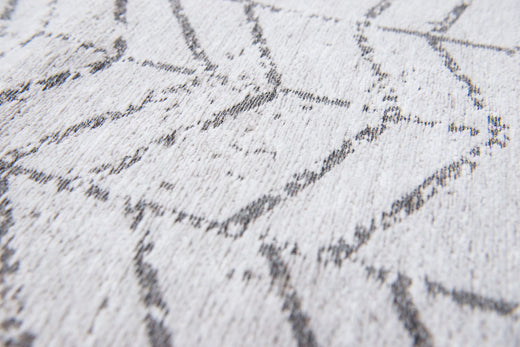 Laagpolig vloerkleed Louis de Poortere 8652 Mad Men Black on White