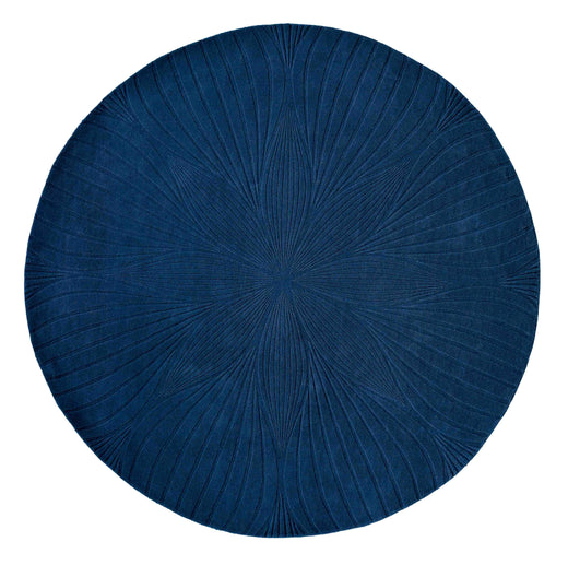 Laagpolig vloerkleed Wedgwood Folia Navy 38308
