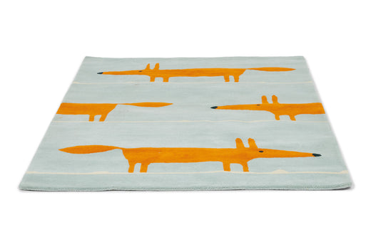 Laagpolig vloerkleed Scion Mr Fox Aqua 25308